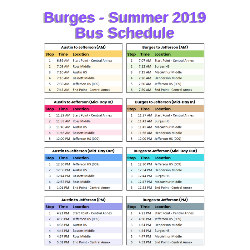 Bus Schedule 